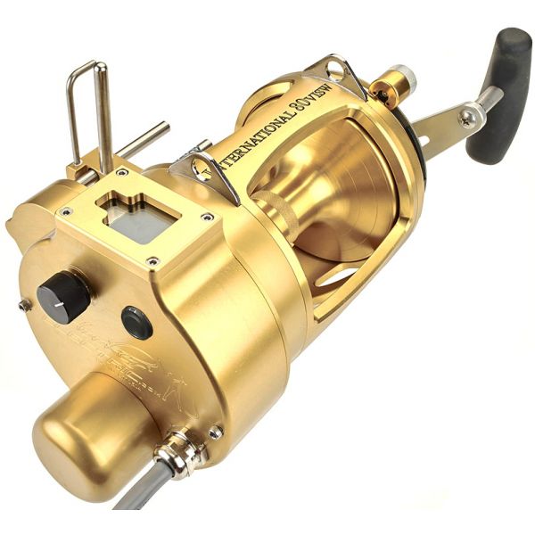 Hooker Electric Penn 80VISW Electric Reel w/ Autostop, LC, and LW - Gold