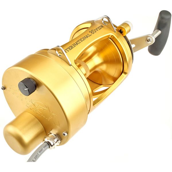 Hooker Electric Penn 80VISW Electric Reel w/ Mounted Motor - Gold