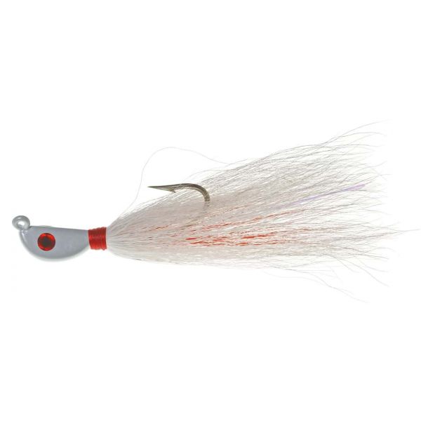 Hookup Lures Big Bucktail - 1.5 oz. White/Red/White