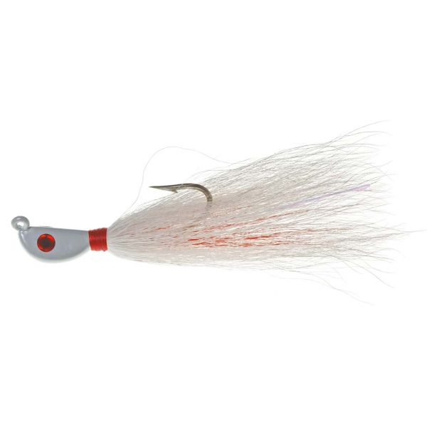 Hookup Lures Big Bucktail - 1 oz. White/Red/White