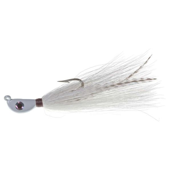 Hookup Lures Big Bucktail - 1 oz. White/Griz