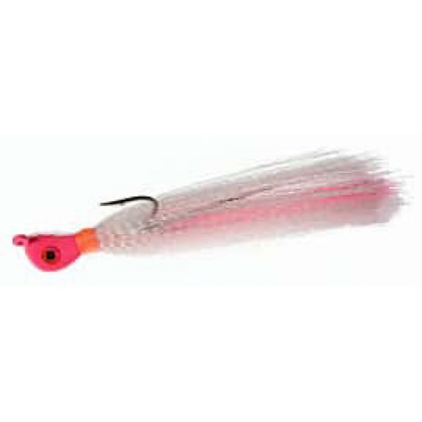 Hookup Lures SynTail Bucktail - 2.5 oz. Pink/White