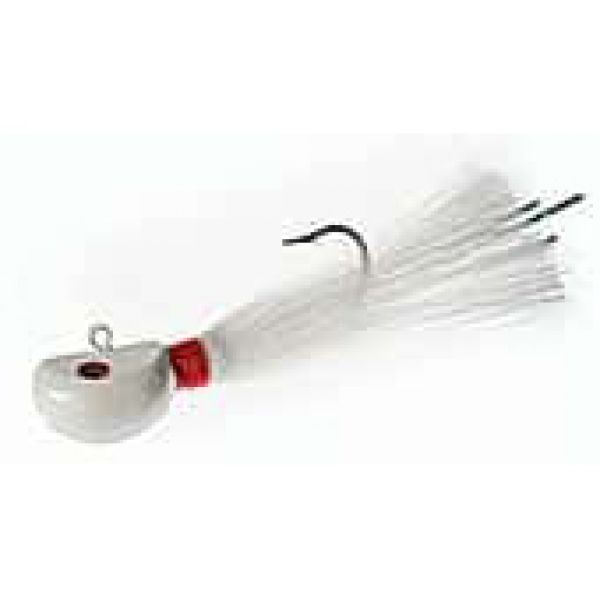 Hookup Lures SynTail Bucktail - 4 oz. White/Red/White