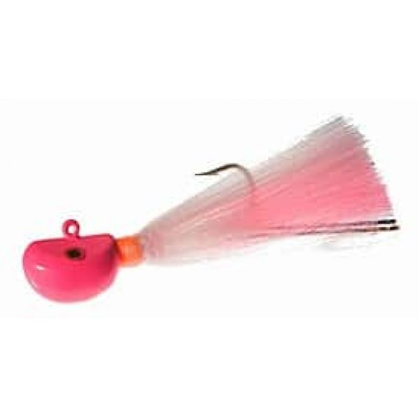 Hookup Lures SynTail Bucktail - 4 oz. Pink/White