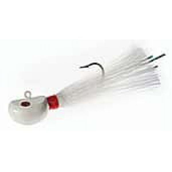 Hookup Lures SynTail Bucktail - 6 oz. White/Red/White