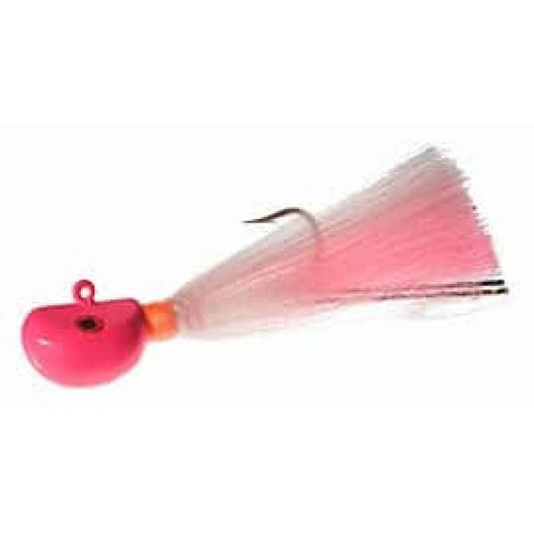 Hookup Lures SynTail Bucktail - 6 oz. Pink/White