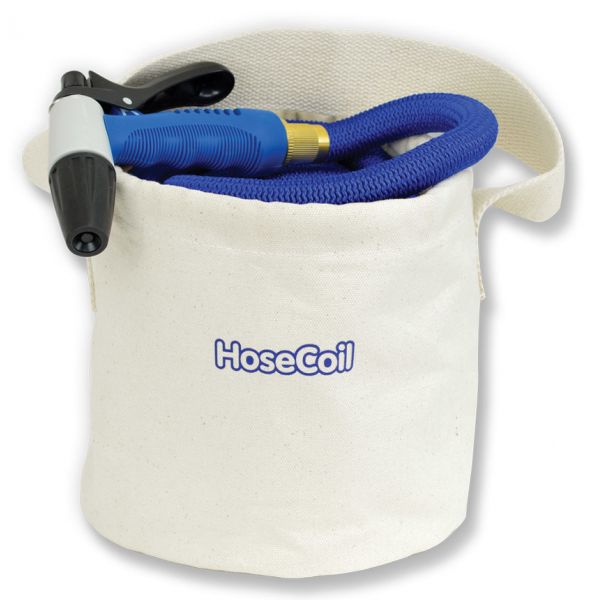 HoseCoil Canvas Bucket for 75 ft. Expandable Hose