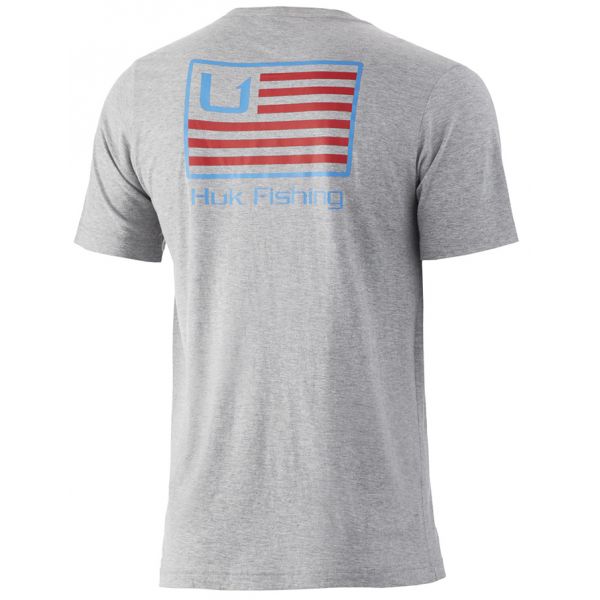 Huk and Bars T-Shirt - Heather Grey - 2X-Large