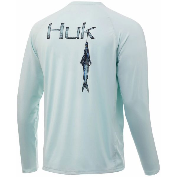 Huk Bally Hoo Pursuit Long Sleeve Shirt - Seafoam - 3XL