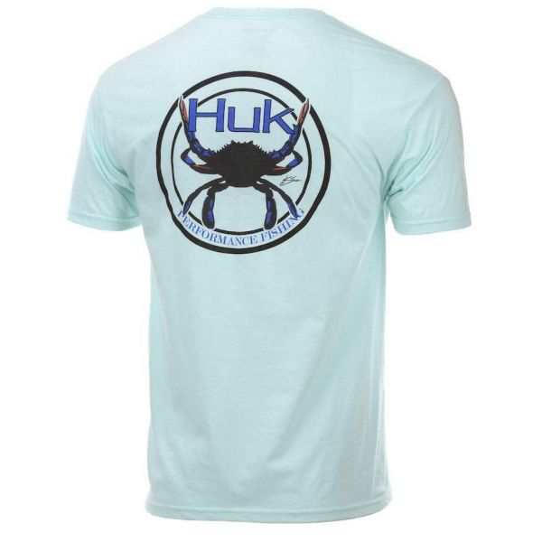 Huk Blue Crab Patch Short Sleeve T-Shirt - 3XL