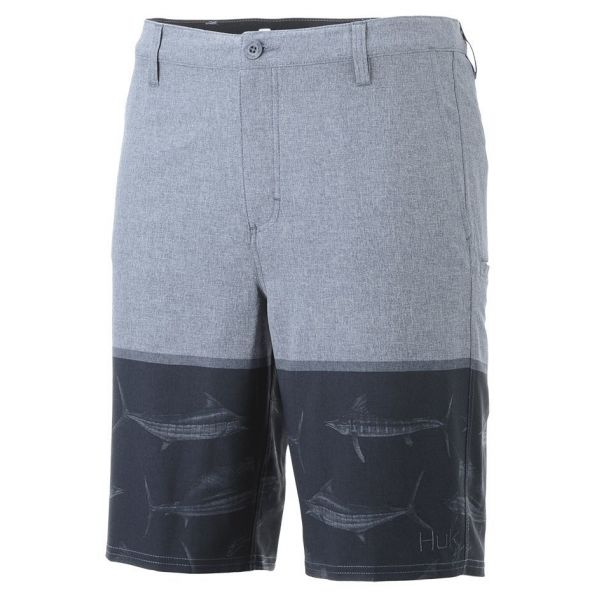 Huk Chino New Slam Hybrid Walkshort - Navy/Heather - 28