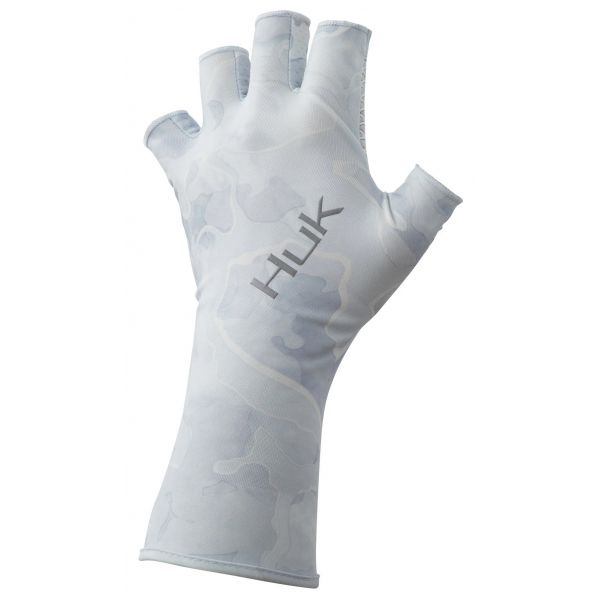 Huk Current Camo Sun Gloves - Kenai - L/XL