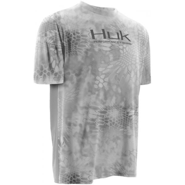 Huk Kryptek Icon Short Sleeve Shirt - Kryptek Yeti Grey - 3X-Large