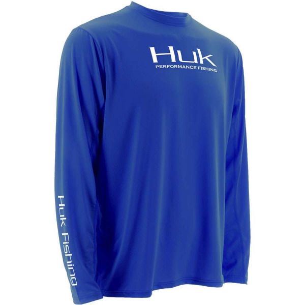 Huk H1200064RYL Performance Icon Long Sleeve Shirt - Size Small