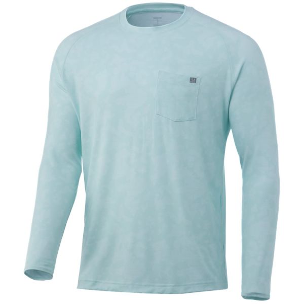 Huk Waypoint Running Lakes Long Sleeve Shirt - Beach Glass - 3X-Large