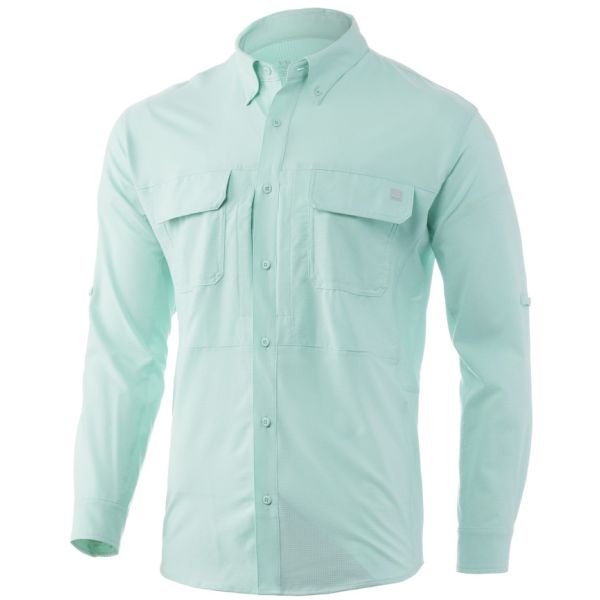 Huk A1A Woven Long Sleeve - Beach Glass