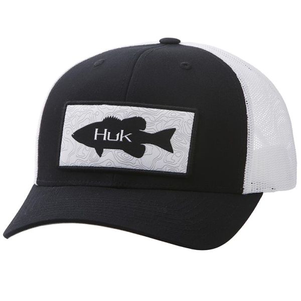 Huk Topo Trucker Hat - Black