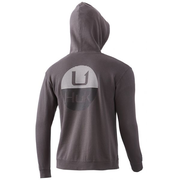 Huk Horizon Lines Hoodie - Iron - 2X-Large