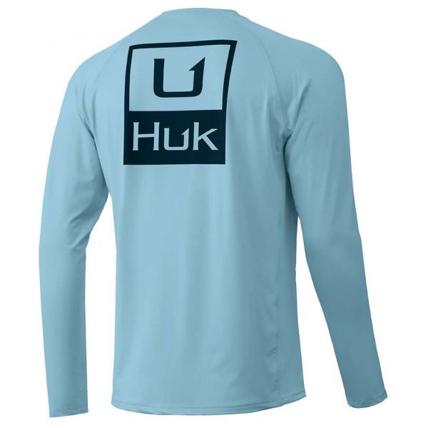 Huk Huk'd Up Pursuit Long Sleeve Shirt - Ice Blue