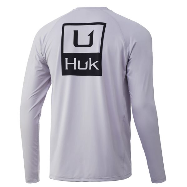 Huk Huk'd Up Pursuit Long Sleeve Shirt - Lavender Blue - Large