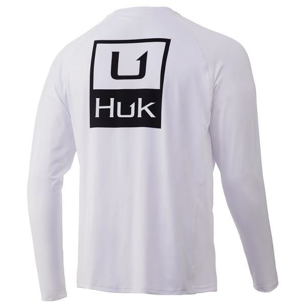 Huk Huk'd Up Pursuit Long Sleeve Shirt - White - 2X-Large