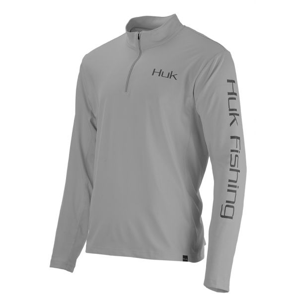 Huk Icon 1/4 Zip Shirt - Grey - 2XL