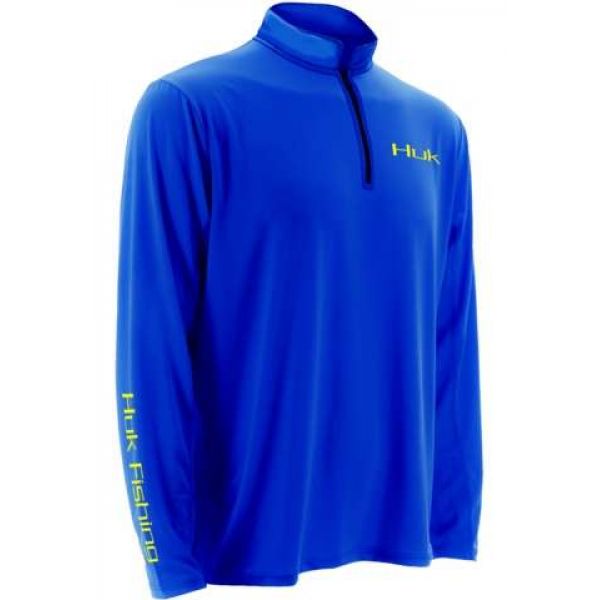 Huk Icon 1/4 Zip Shirt - Royal - X-Large