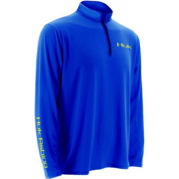 Huk Icon 1/4 Zip Shirt - Royal - Large