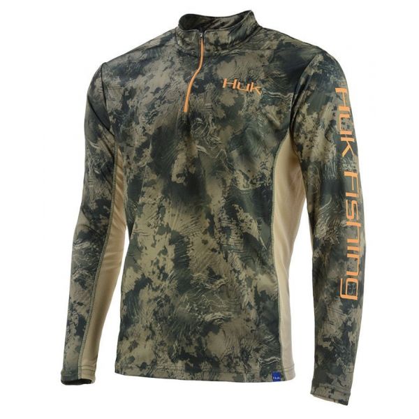 Huk Icon X Camo 1/4 Zip Shirt - Southern Tier - 3XL