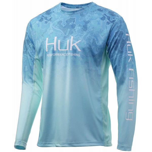 Huk Icon X Camo Fade Long Sleeve Shirt - Boca Grande - 2X-Large