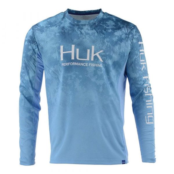 Huk Icon X Camo Fade Long Sleeve Shirt - Flow - 2XL