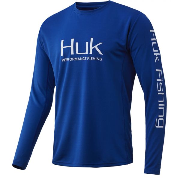 Huk Icon X Long Sleeve Shirt - Huk Blue - 2X-Large