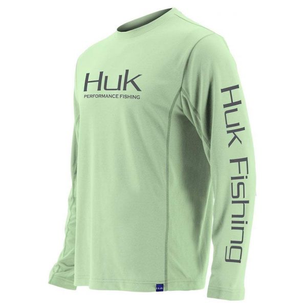 Huk Icon X Long Sleeve Shirt - Key Lime - 2XL