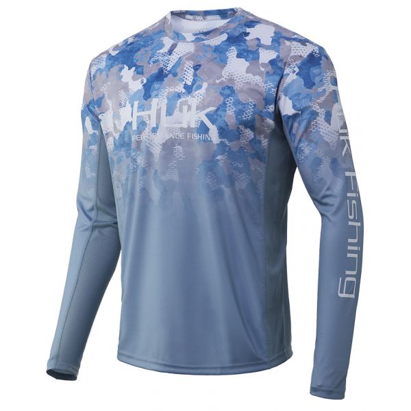 Huk Icon X Refraction Camo Fade Long Sleeve Shirt - Ice Boat - 2X-Large