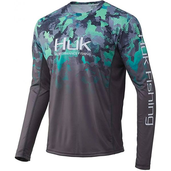 Huk Icon X Refraction Camo Fade Long Sleeve Shirt - New Superior - 2XL