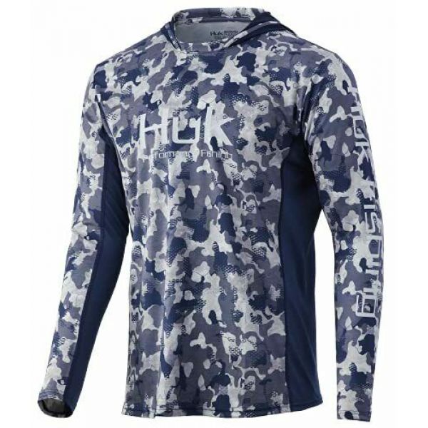 Huk Icon X Refraction Camo Hoodie - Bluefin - 2X-Large