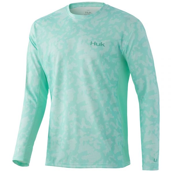 Huk Icon X Running Lakes Long Sleeve Shirt - Beach Glass - 3X-Large