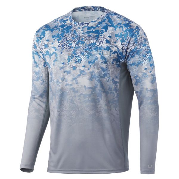 Huk Icon X Tide Change Fade Long Sleeve Shirt - The Edge - Medium