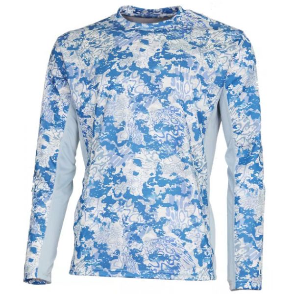 Huk Icon X Tide Change Long Sleeve Shirt - Exuma - Medium