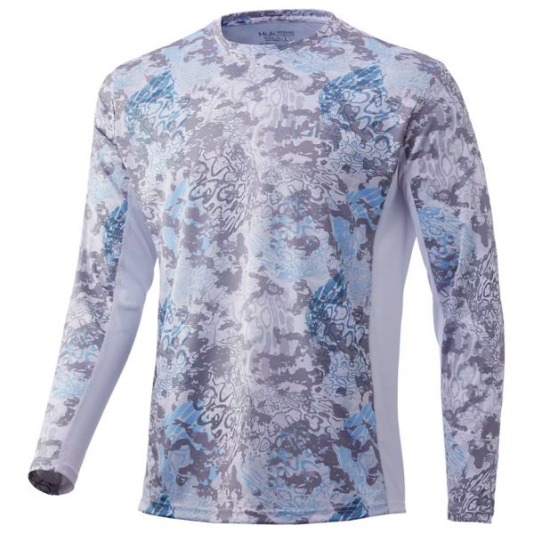 Huk Icon X Tide Change Long Sleeve Shirt - Hogs Back - Small