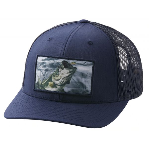 Huk KC Americana Bucket Trucker Hat - Deep Ocean Blue