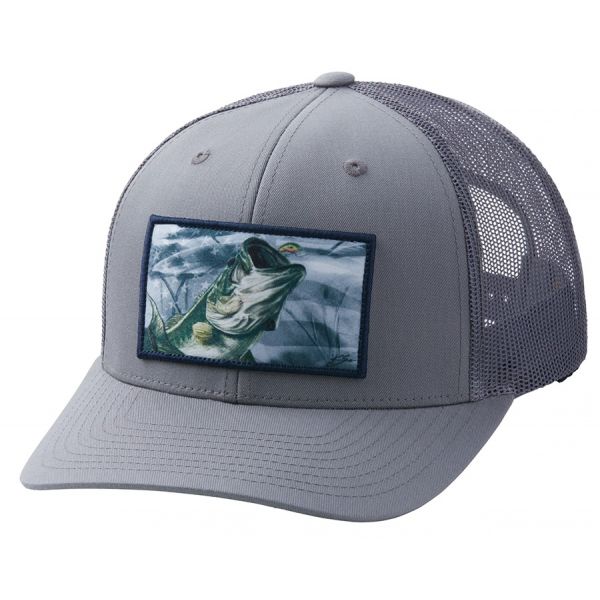 Huk KC Americana Bucket Trucker Hat - Overcast Grey