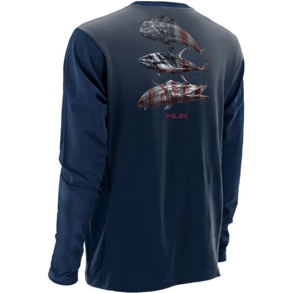 Huk KC Scott Performance Liberty Offshore Long Sleeve Shirt - 2XL