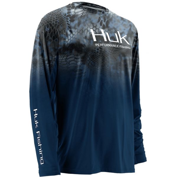 Huk Kryptek Fade Icon Long Sleeve Shirt - Kryptek Neptune 2XL