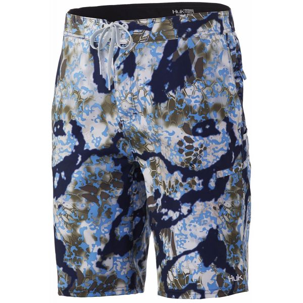 Huk Freeman Boardshort - Kryptek Obskura Signa - 28