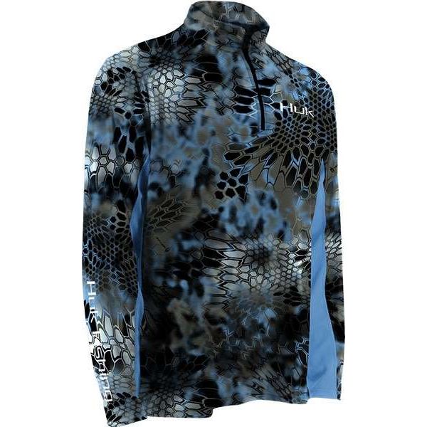 Huk Kryptek Icon 1/4 Zip Shirt - Neptune - Size Small