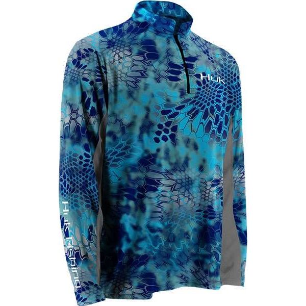 Huk Kryptek Icon 1/4 Zip Shirt - Pontus - Size Small