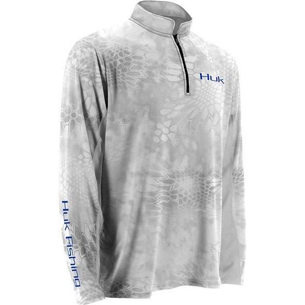 Huk Kryptek Icon 1/4 Zip Shirt - Yeti Royal - Size Small