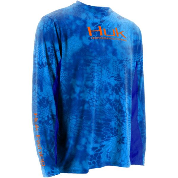 Huk Kryptek Icon Long Sleeve Shirt - Kryptek Royal 2XL