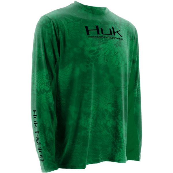 Huk Kryptek Icon Long Sleeve Shirt - Tree Frog 2XL